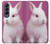 W3870 Cute Baby Bunny Hülle Schutzhülle Taschen Flip für Samsung Galaxy Z Fold 4