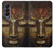 W3874 Buddha Face Ohm Symbol Hülle Schutzhülle Taschen Flip für Samsung Galaxy Z Fold 4