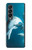 W3878 Dolphin Hülle Schutzhülle Taschen Flip für Samsung Galaxy Z Fold 4