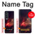 W3897 Red Nebula Space Hülle Schutzhülle Taschen Flip für Samsung Galaxy Z Fold 4