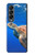 W3898 Sea Turtle Hülle Schutzhülle Taschen Flip für Samsung Galaxy Z Fold 4