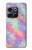 W3706 Pastel Rainbow Galaxy Pink Sky Hülle Schutzhülle Taschen und Leder Flip für OnePlus 10T