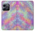 W3706 Pastel Rainbow Galaxy Pink Sky Hülle Schutzhülle Taschen und Leder Flip für OnePlus 10T