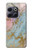 W3717 Rose Gold Blue Pastel Marble Graphic Printed Hülle Schutzhülle Taschen und Leder Flip für OnePlus 10T