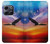 W3841 Bald Eagle Flying Colorful Sky Hülle Schutzhülle Taschen und Leder Flip für OnePlus 10T