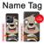 W3855 Sloth Face Cartoon Hülle Schutzhülle Taschen und Leder Flip für OnePlus 10T