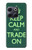 W3862 Keep Calm and Trade On Hülle Schutzhülle Taschen und Leder Flip für OnePlus 10T