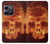 W3881 Fire Skull Hülle Schutzhülle Taschen und Leder Flip für OnePlus 10T