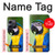 W3888 Macaw Face Bird Hülle Schutzhülle Taschen und Leder Flip für OnePlus 10T