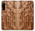 W1307 Fish Wood Carving Graphic Printed Hülle Schutzhülle Taschen und Leder Flip für Sony Xperia 5 IV