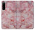 W2843 Pink Marble Texture Hülle Schutzhülle Taschen und Leder Flip für Sony Xperia 5 IV