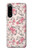 W3095 Vintage Rose Pattern Hülle Schutzhülle Taschen und Leder Flip für Sony Xperia 5 IV