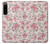 W3095 Vintage Rose Pattern Hülle Schutzhülle Taschen und Leder Flip für Sony Xperia 5 IV