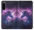 W3538 Unicorn Galaxy Hülle Schutzhülle Taschen und Leder Flip für Sony Xperia 5 IV