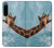 W3680 Cute Smile Giraffe Hülle Schutzhülle Taschen und Leder Flip für Sony Xperia 5 IV