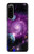 W3689 Galaxy Outer Space Planet Hülle Schutzhülle Taschen und Leder Flip für Sony Xperia 5 IV