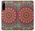 W3694 Hippie Art Pattern Hülle Schutzhülle Taschen und Leder Flip für Sony Xperia 5 IV