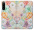 W3705 Pastel Floral Flower Hülle Schutzhülle Taschen und Leder Flip für Sony Xperia 5 IV