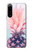 W3711 Pink Pineapple Hülle Schutzhülle Taschen und Leder Flip für Sony Xperia 5 IV