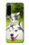 W3795 Kitten Cat Playful Siberian Husky Dog Paint Hülle Schutzhülle Taschen und Leder Flip für Sony Xperia 5 IV
