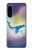 W3802 Dream Whale Pastel Fantasy Hülle Schutzhülle Taschen und Leder Flip für Sony Xperia 5 IV