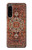 W3813 Persian Carpet Rug Pattern Hülle Schutzhülle Taschen und Leder Flip für Sony Xperia 5 IV