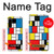 W3814 Piet Mondrian Line Art Composition Hülle Schutzhülle Taschen und Leder Flip für Sony Xperia 5 IV