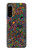 W3815 Psychedelic Art Hülle Schutzhülle Taschen und Leder Flip für Sony Xperia 5 IV