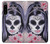 W3821 Sugar Skull Steam Punk Girl Gothic Hülle Schutzhülle Taschen und Leder Flip für Sony Xperia 5 IV