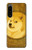 W3826 Dogecoin Shiba Hülle Schutzhülle Taschen und Leder Flip für Sony Xperia 5 IV