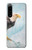 W3843 Bald Eagle On Ice Hülle Schutzhülle Taschen und Leder Flip für Sony Xperia 5 IV