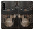 W3852 Steampunk Skull Hülle Schutzhülle Taschen und Leder Flip für Sony Xperia 5 IV