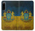 W3858 Ukraine Vintage Flag Hülle Schutzhülle Taschen und Leder Flip für Sony Xperia 5 IV