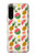 W3883 Fruit Pattern Hülle Schutzhülle Taschen und Leder Flip für Sony Xperia 5 IV