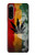 W3890 Reggae Rasta Flag Smoke Hülle Schutzhülle Taschen und Leder Flip für Sony Xperia 5 IV