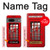 W0058 British Red Telephone Box Hülle Schutzhülle Taschen und Leder Flip für Google Pixel 7