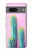 W3673 Cactus Hülle Schutzhülle Taschen und Leder Flip für Google Pixel 7