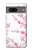 W3707 Pink Cherry Blossom Spring Flower Hülle Schutzhülle Taschen und Leder Flip für Google Pixel 7