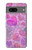 W3710 Pink Love Heart Hülle Schutzhülle Taschen und Leder Flip für Google Pixel 7
