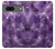 W3713 Purple Quartz Amethyst Graphic Printed Hülle Schutzhülle Taschen und Leder Flip für Google Pixel 7