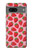 W3719 Strawberry Pattern Hülle Schutzhülle Taschen und Leder Flip für Google Pixel 7