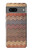 W3752 Zigzag Fabric Pattern Graphic Printed Hülle Schutzhülle Taschen und Leder Flip für Google Pixel 7