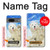 W3794 Arctic Polar Bear and Seal Paint Hülle Schutzhülle Taschen und Leder Flip für Google Pixel 7