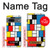 W3814 Piet Mondrian Line Art Composition Hülle Schutzhülle Taschen und Leder Flip für Google Pixel 7