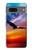W3841 Bald Eagle Flying Colorful Sky Hülle Schutzhülle Taschen und Leder Flip für Google Pixel 7