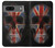 W3848 United Kingdom Flag Skull Hülle Schutzhülle Taschen und Leder Flip für Google Pixel 7
