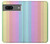 W3849 Colorful Vertical Colors Hülle Schutzhülle Taschen und Leder Flip für Google Pixel 7