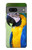 W3888 Macaw Face Bird Hülle Schutzhülle Taschen und Leder Flip für Google Pixel 7