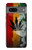 W3890 Reggae Rasta Flag Smoke Hülle Schutzhülle Taschen und Leder Flip für Google Pixel 7