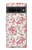 W3095 Vintage Rose Pattern Hülle Schutzhülle Taschen und Leder Flip für Google Pixel 7 Pro